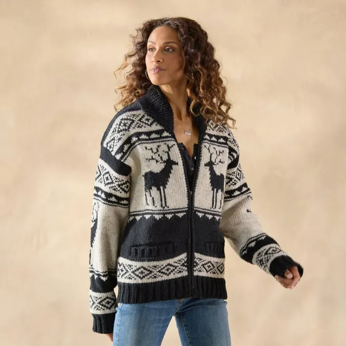 Women Woodland Stag Cardigan Black Sundance Catalog Sweaters Women Woodland Stag Cardigan Black Sundance Catalog Sweaters