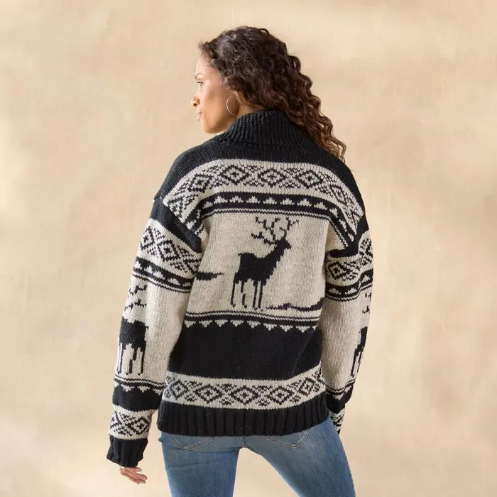 Women Woodland Stag Cardigan Black Sundance Catalog Sweaters Women Woodland Stag Cardigan Black Sundance Catalog Sweaters