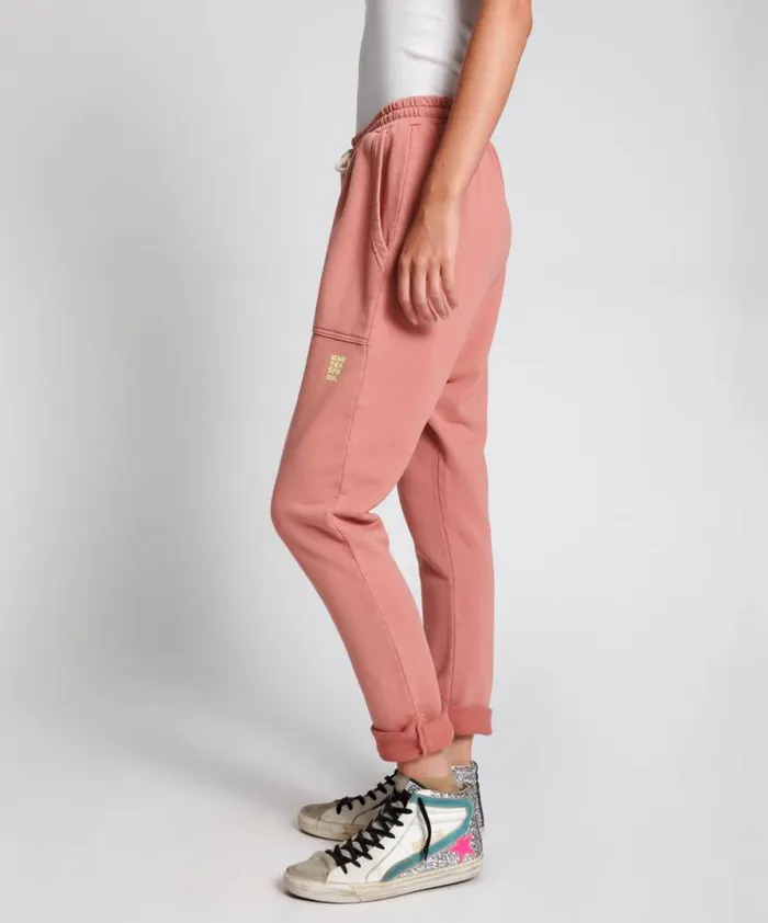 Women WORN PINK CARGO SWEAT PANTS One Teaspoon Bottoms Women WORN PINK CARGO SWEAT PANTS One Teaspoon Bottoms