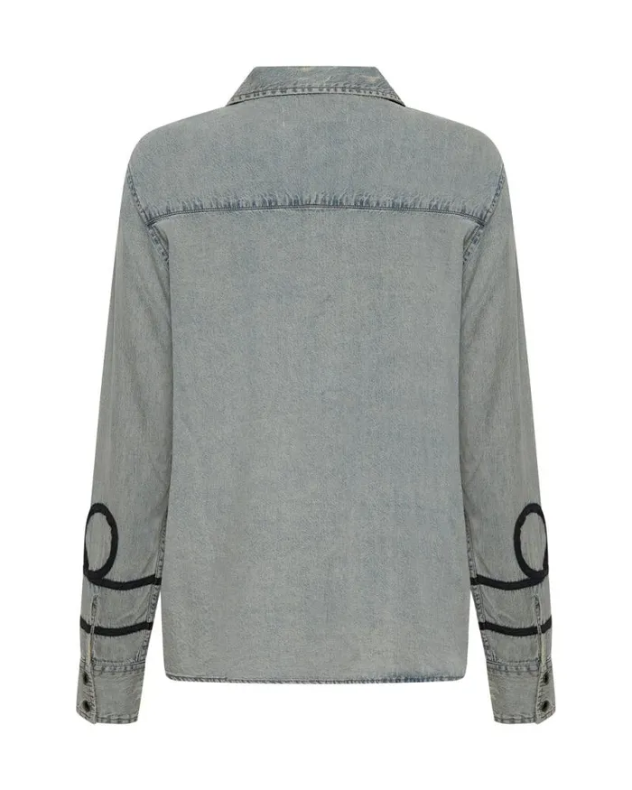 Women ZEPPELIN DENIM WESTERN SHIRT One Teaspoon Denim Tops