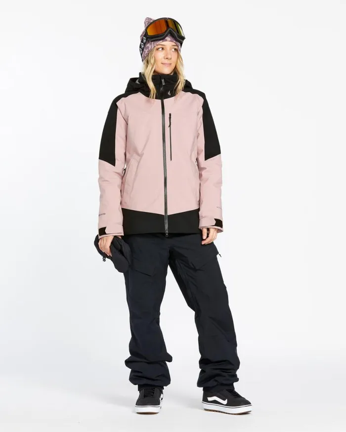 Womens 3D Stretch Gore Jacket 8211 Adobe Rose Womens Volcom Jackets