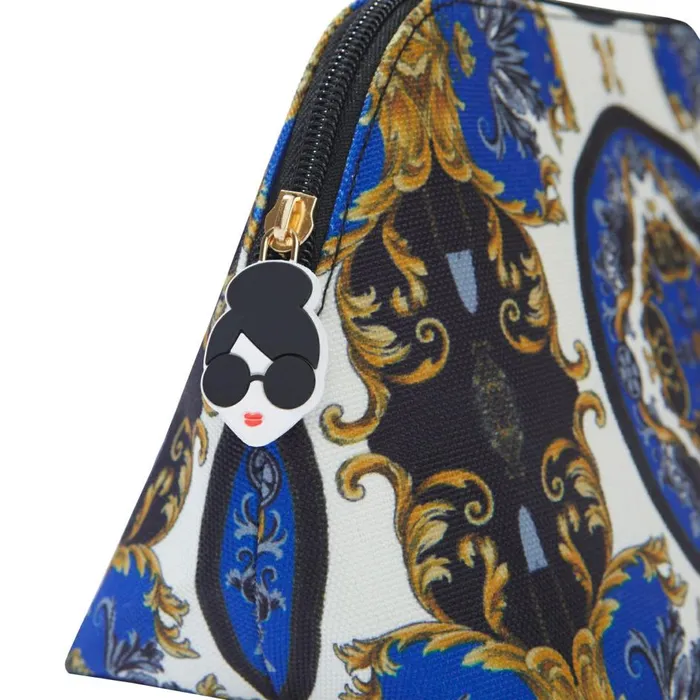 Womens Accessories Alice Olivia X Fabfitfun Pencil Pouch Regal Romance Sapphire
