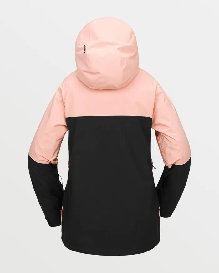 Womens At Stretch GoreTex Jacket 8211 Coral Haze Womens Volcom Jackets