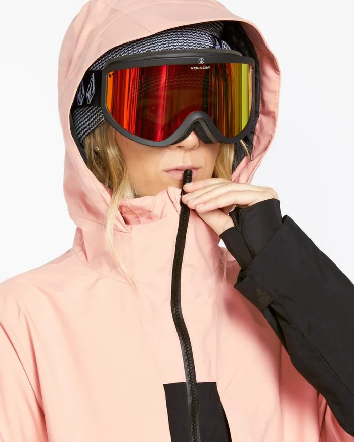 Womens At Stretch GoreTex Jacket 8211 Coral Haze Womens Volcom Jackets