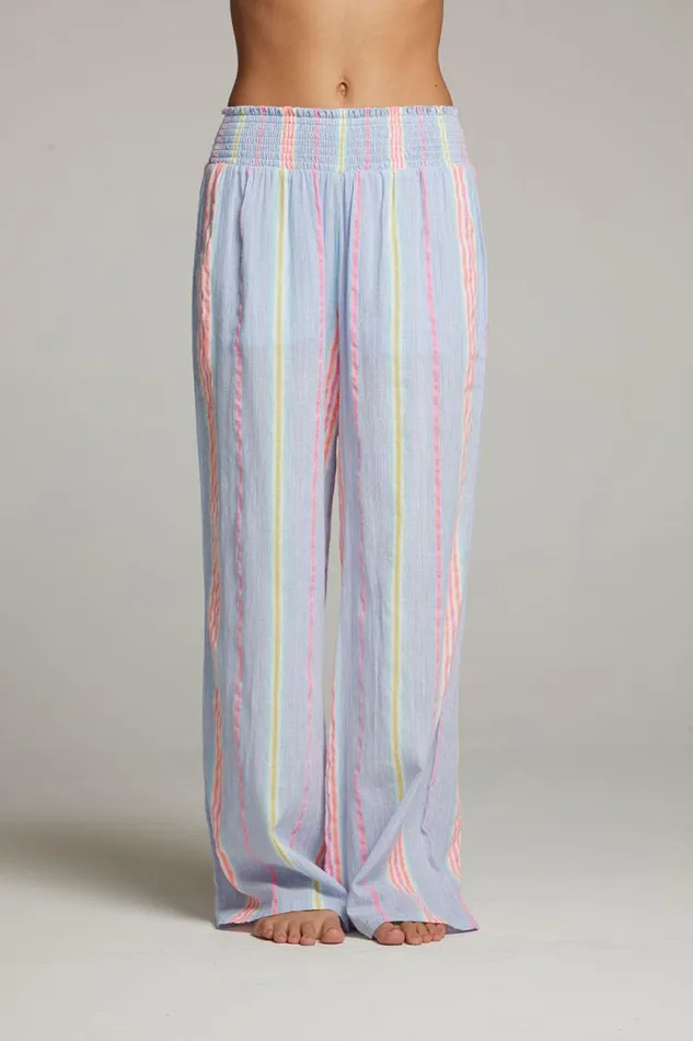 Womens Chaser Brand Bottoms Bari South West Beach Stripe Trouser