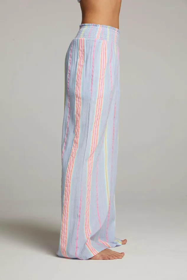 Womens Chaser Brand Bottoms Bari South West Beach Stripe Trouser