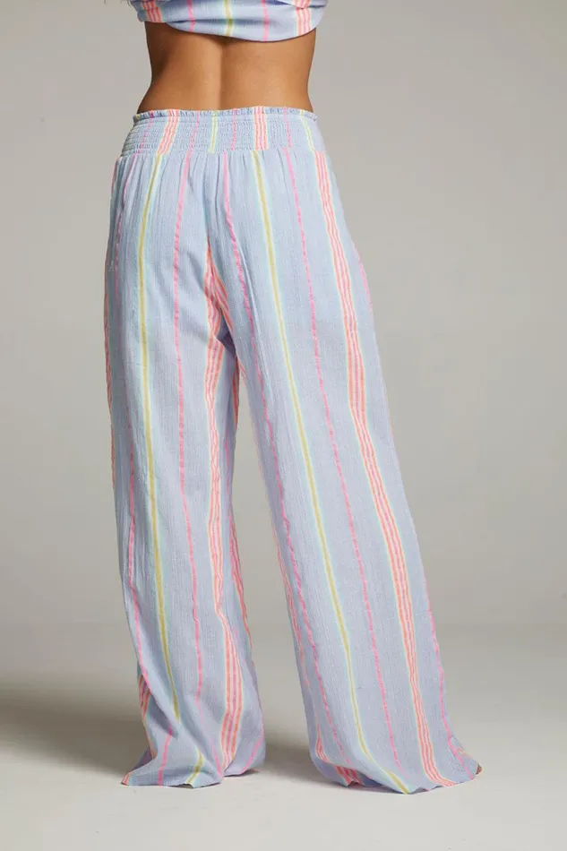 Womens Chaser Brand Bottoms Bari South West Beach Stripe Trouser