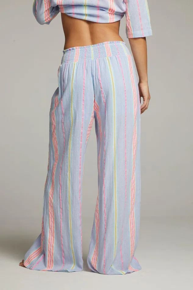 Womens Chaser Brand Bottoms Bari South West Beach Stripe Trouser