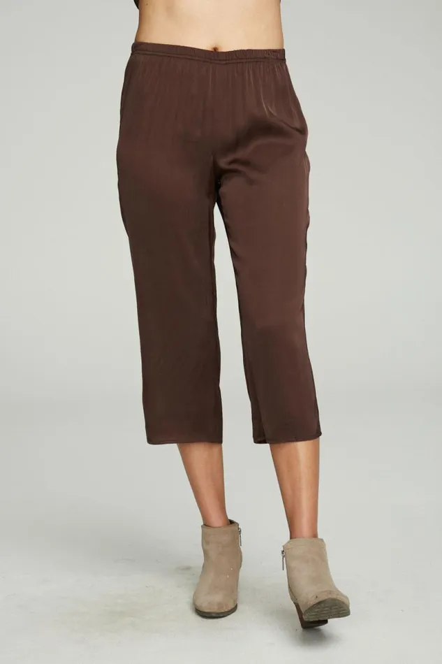 Womens Chaser Brand Bottoms Cropped Wide Leg Culotte