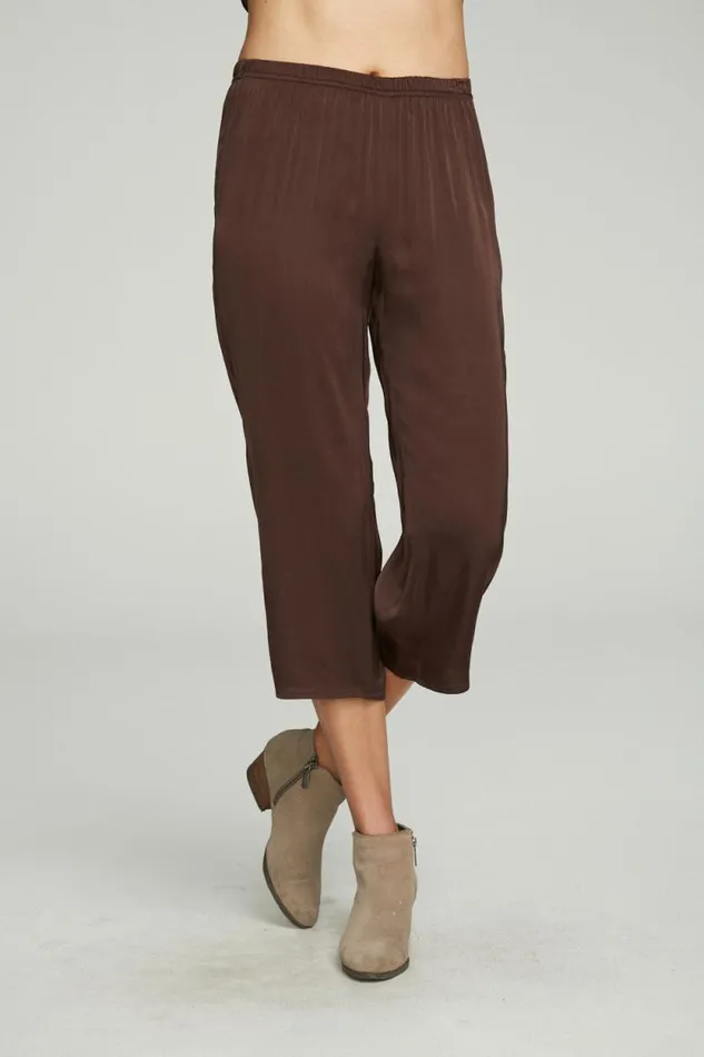 Womens Chaser Brand Bottoms Cropped Wide Leg Culotte