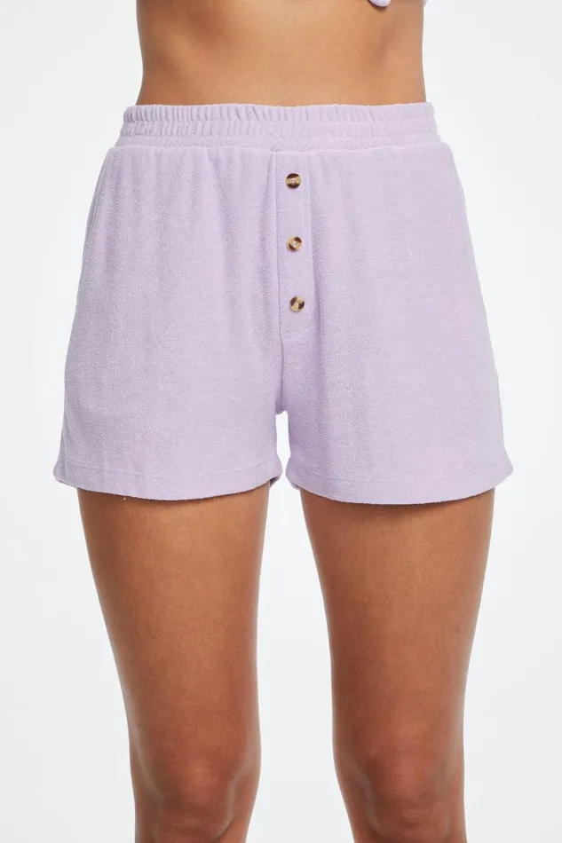 Womens Chaser Brand Bottoms Ollie Boxer Shorts 8211 Digital Lavender