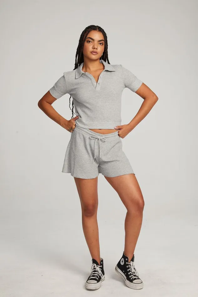 Womens Chaser Brand Bottoms Paseo Grey Marl Shorts