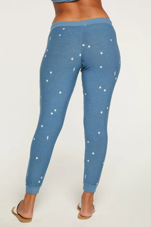 Womens Chaser Brand Bottoms Starry Bolts Pant