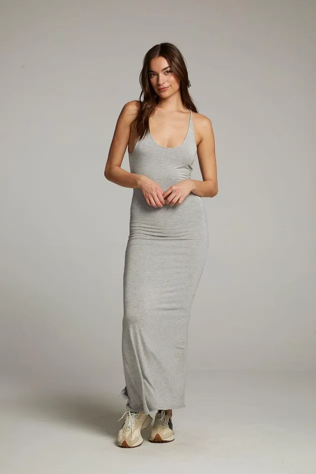 Womens Chaser Brand Dresses Panther Heather Grey Maxi Dress