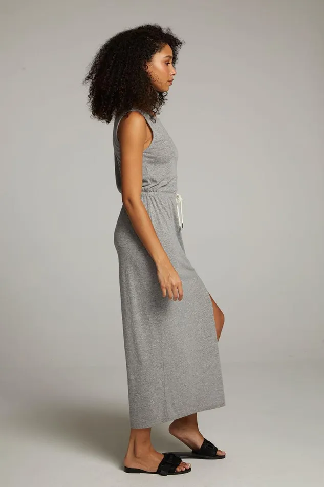 Womens Chaser Brand Loungewear Durangoo Streaky Grey Maxi Dress