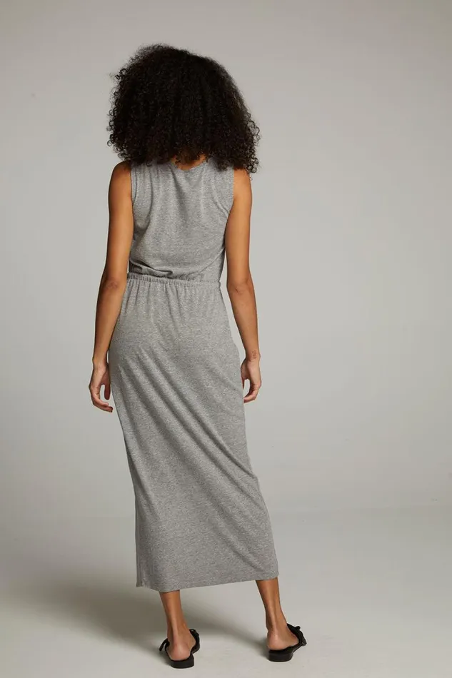 Womens Chaser Brand Loungewear Durangoo Streaky Grey Maxi Dress
