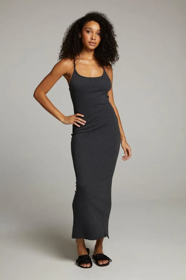 Womens Chaser Brand Loungewear Emma Black Maxi Dress