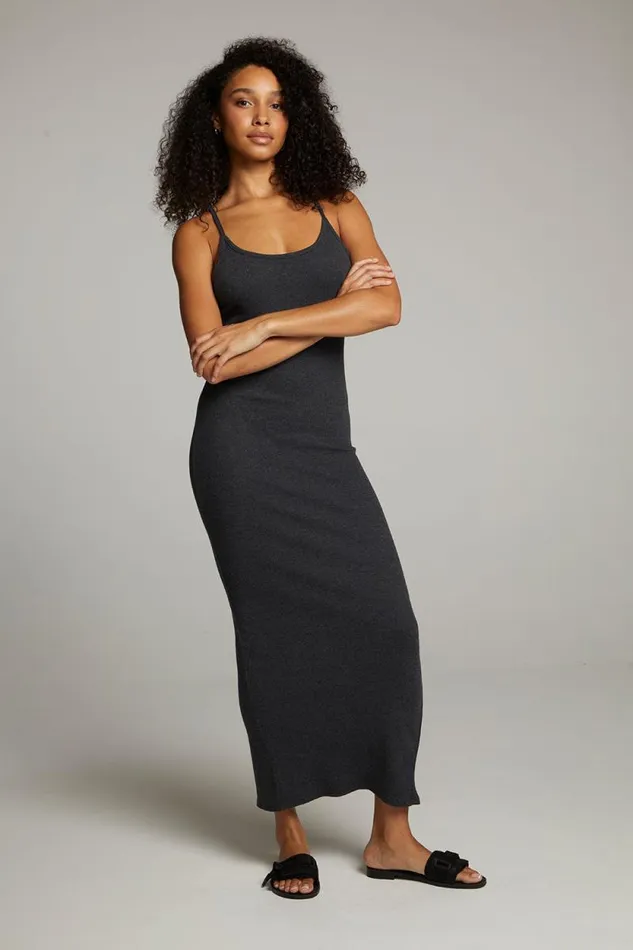 Womens Chaser Brand Loungewear Emma Black Maxi Dress