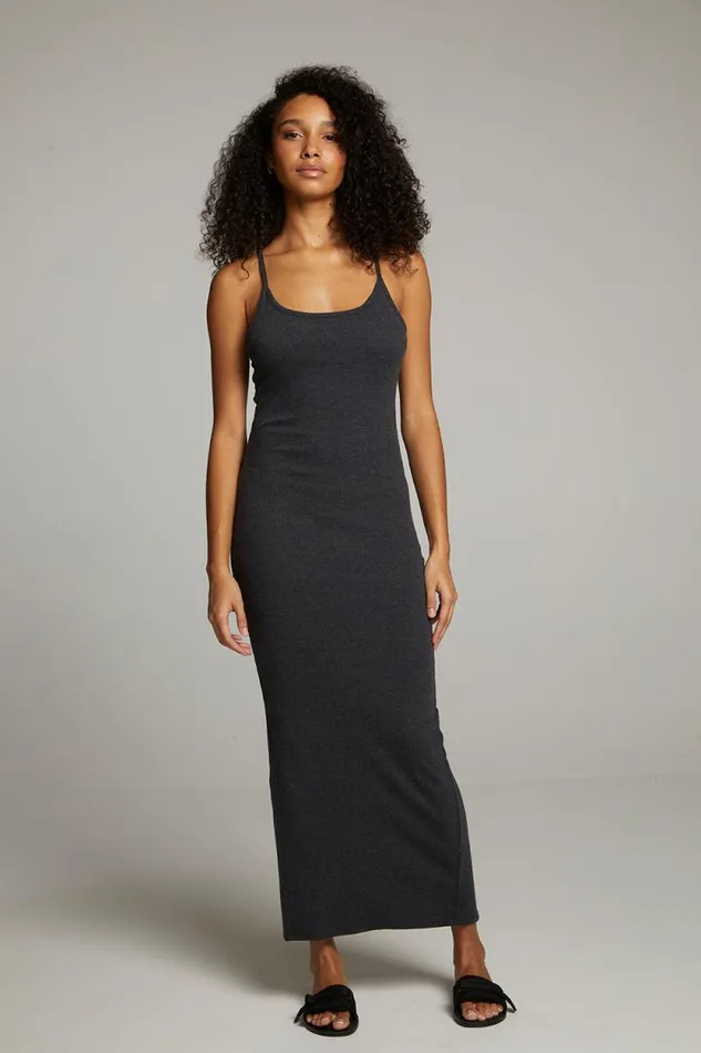 Womens Chaser Brand Loungewear Emma Black Maxi Dress