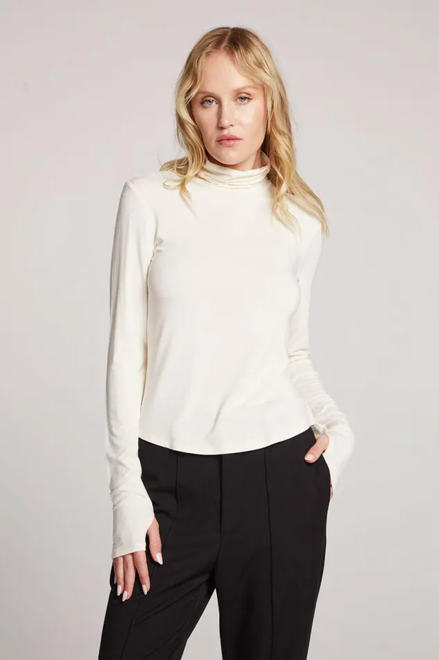 Womens Chaser Brand Loungewear Vicente Starry White Long Sleeve