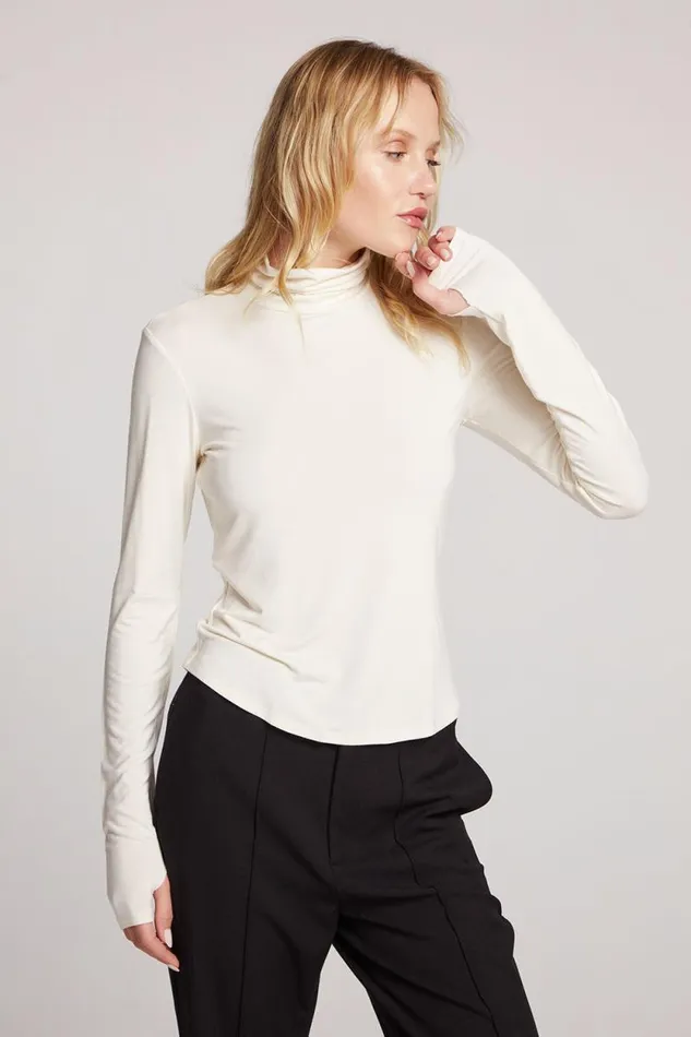 Womens Chaser Brand Loungewear Vicente Starry White Long Sleeve