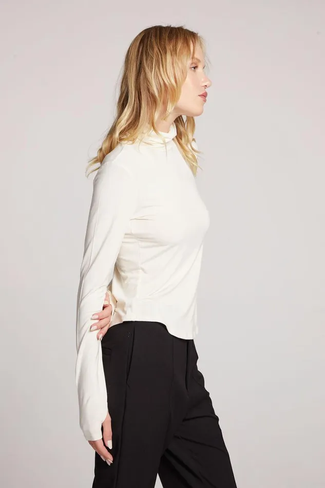 Womens Chaser Brand Loungewear Vicente Starry White Long Sleeve