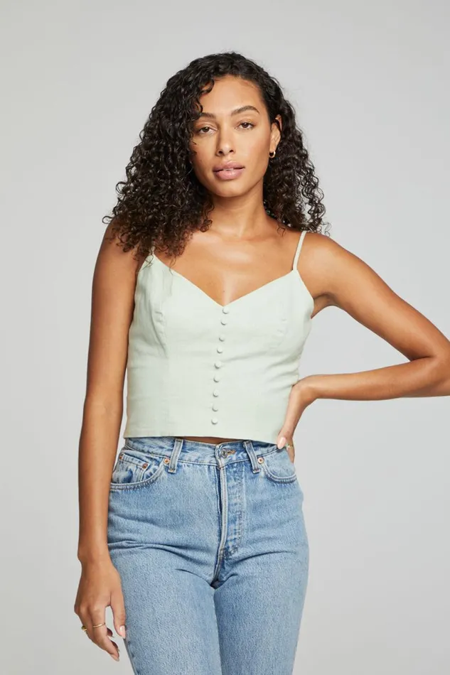 Womens Chaser Brand Tops Cara Tank Top 8211 Sage
