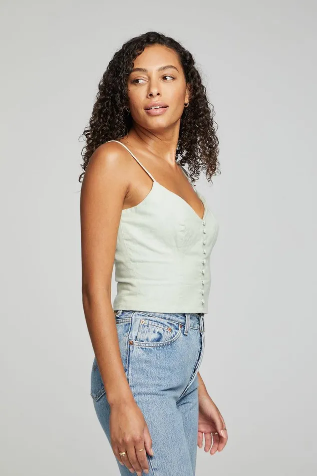 Womens Chaser Brand Tops Cara Tank Top 8211 Sage