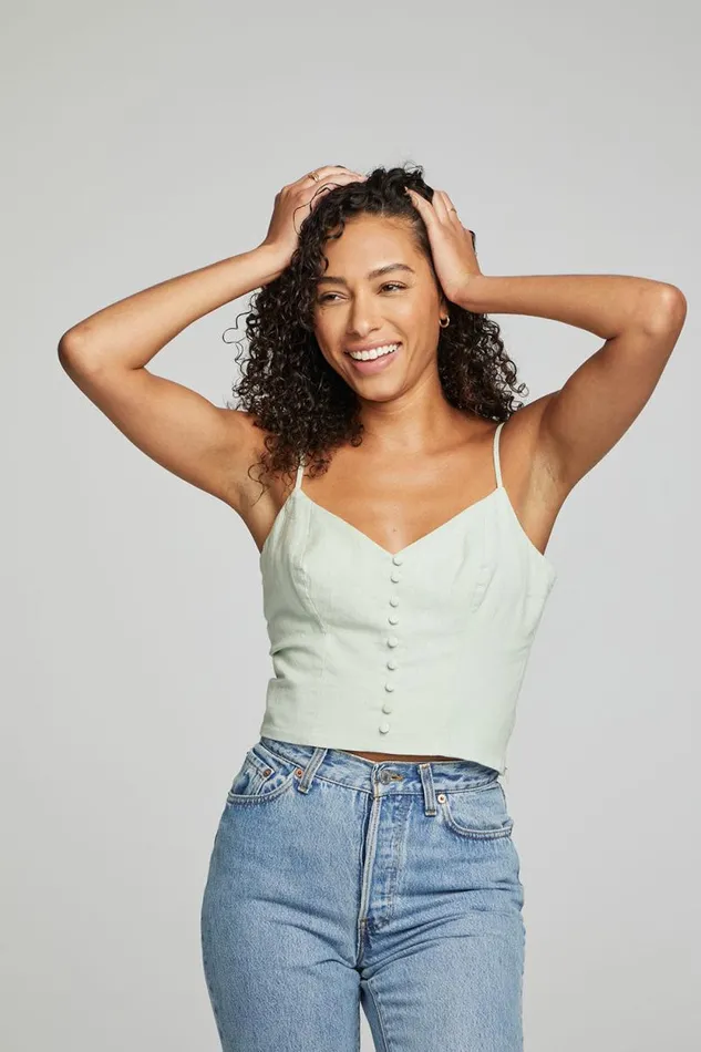 Womens Chaser Brand Tops Cara Tank Top 8211 Sage
