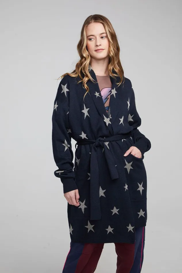 Womens Chaser Brand Tops Eve Star Struck Sweater