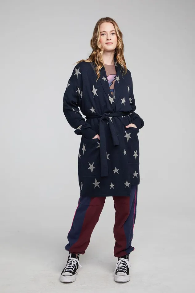 Womens Chaser Brand Tops Eve Star Struck Sweater
