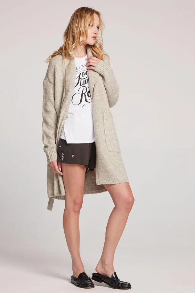 Womens Chaser Brand Tops Eve Toasted Coconut Sweater