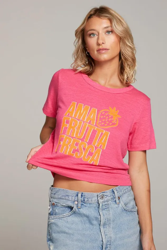 Womens Chaser Brand Tops Frutta Fresca Tee