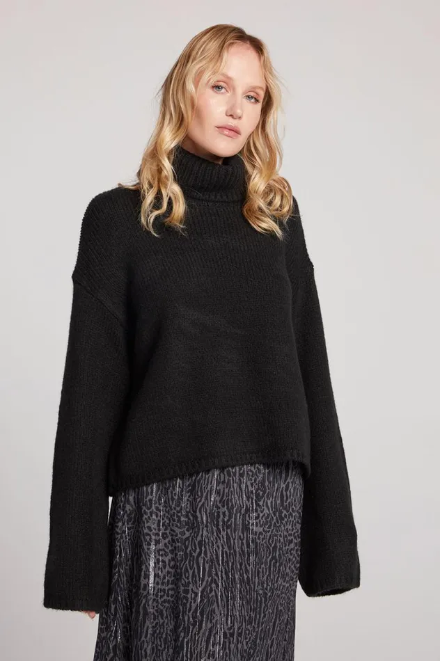 Womens Chaser Brand Tops Geenie Licorice Long Sleeve