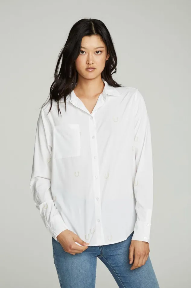 Womens Chaser Brand Tops Horseshoes