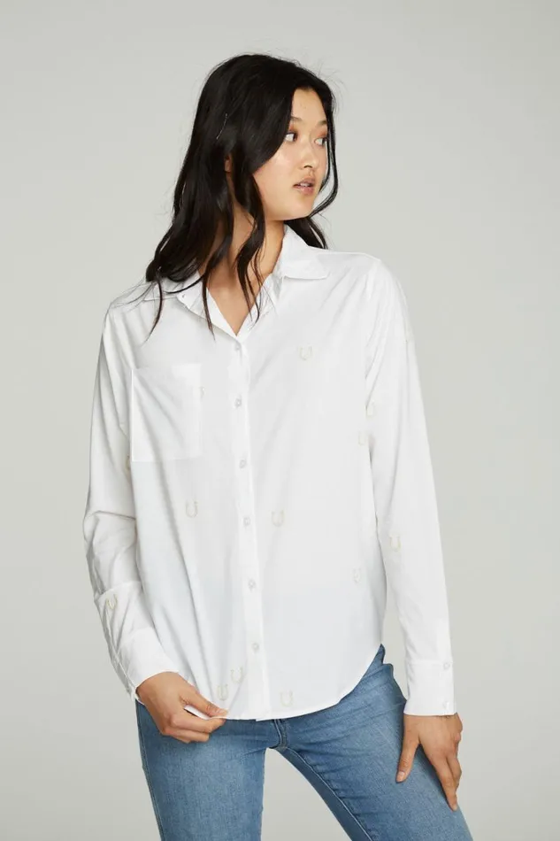 Womens Chaser Brand Tops Horseshoes