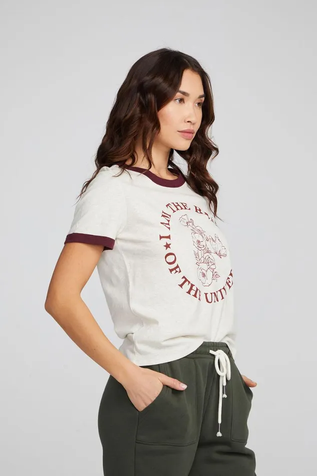 Womens Chaser Brand Tops I Am Bliss Tee