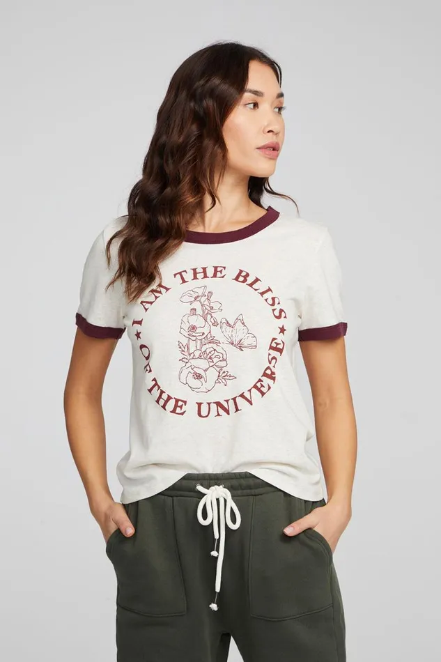 Womens Chaser Brand Tops I Am Bliss Tee
