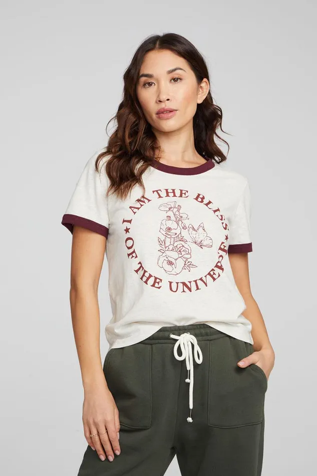 Womens Chaser Brand Tops I Am Bliss Tee
