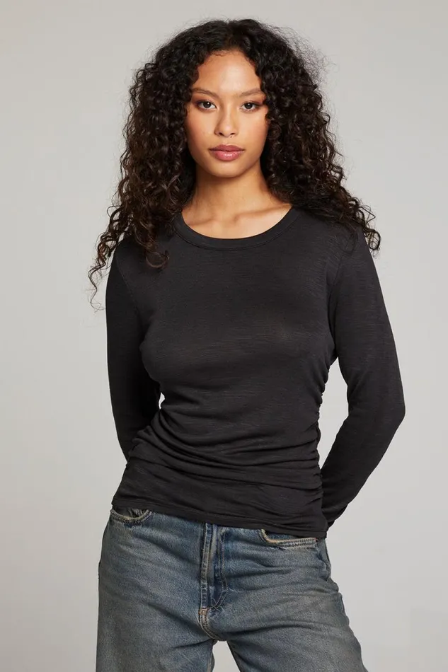 Womens Chaser Brand Tops Louis Licorice Long Sleeve
