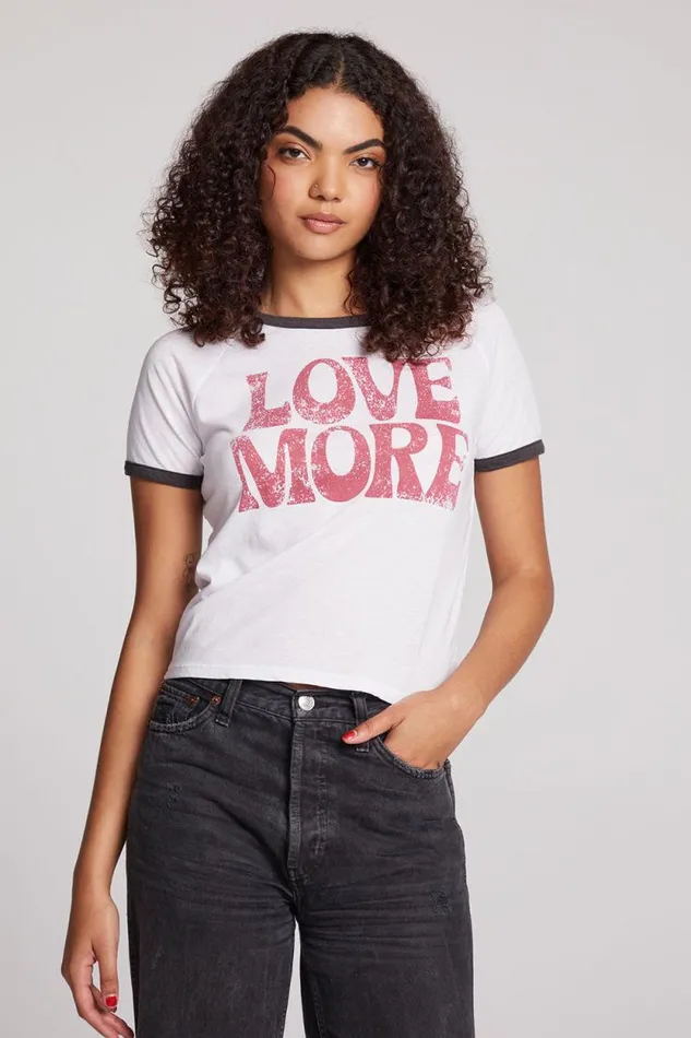 Womens Chaser Brand Tops Love More Tee