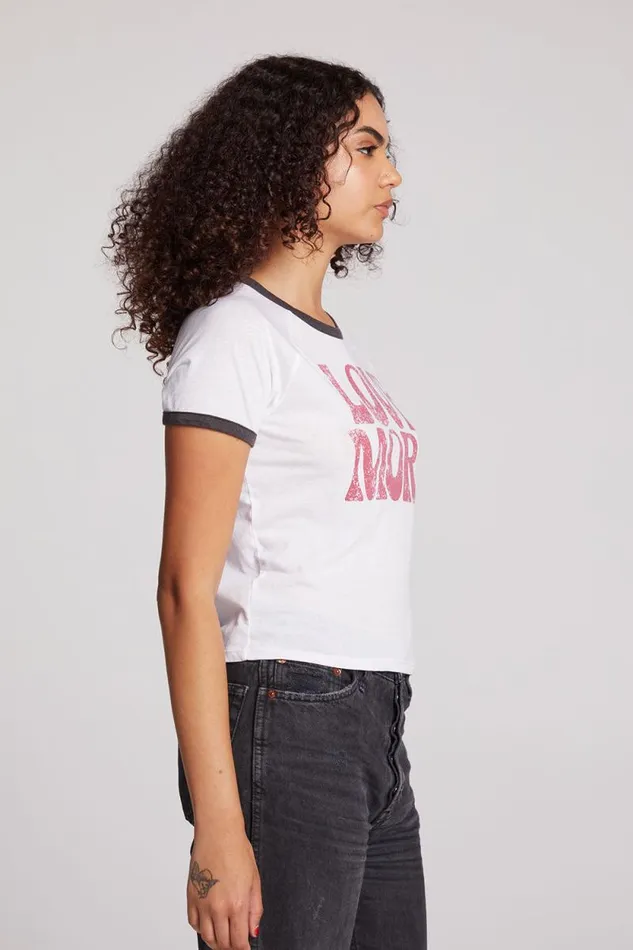 Womens Chaser Brand Tops Love More Tee