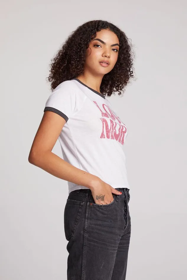 Womens Chaser Brand Tops Love More Tee