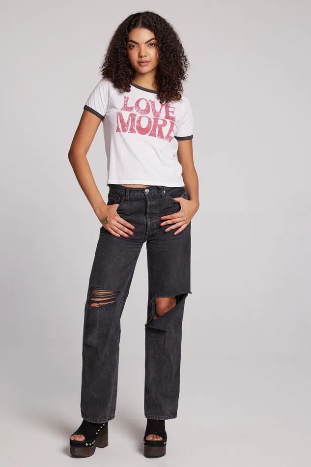 Womens Chaser Brand Tops Love More Tee
