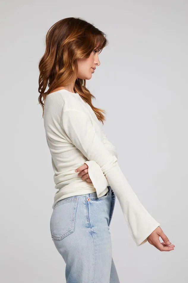Womens Chaser Brand Tops Nyla Starry White Blouse