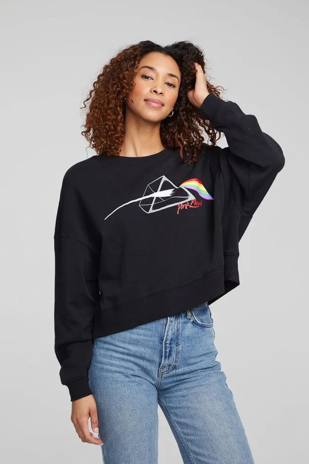 Womens Chaser Brand Tops Pink Floyd Dark Side Of The Moon Long Sleeve