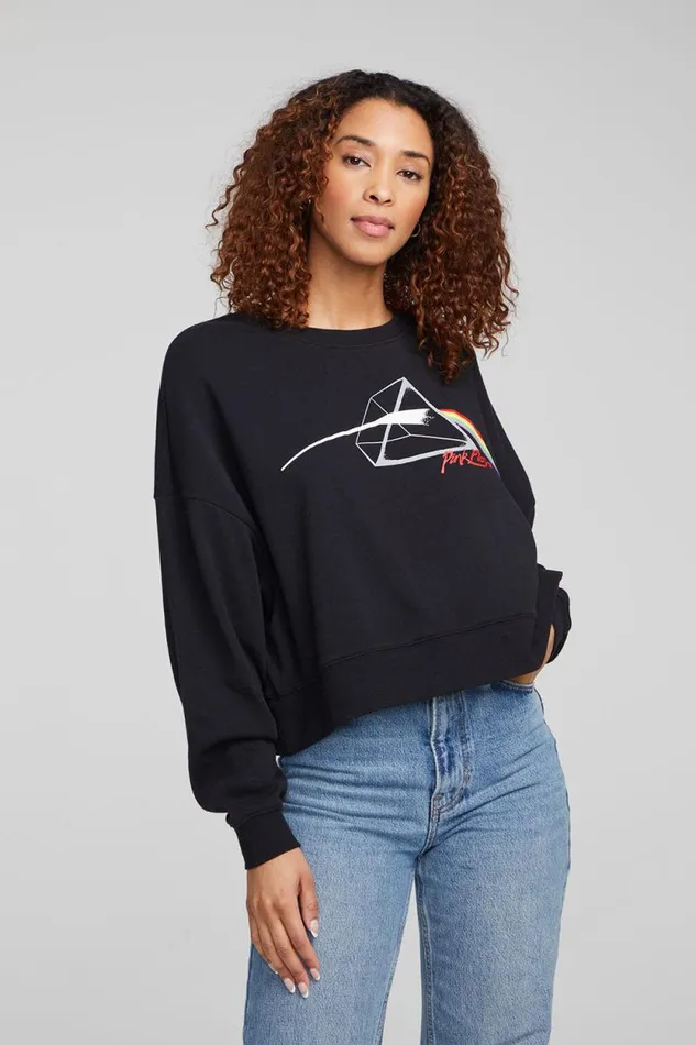 Womens Chaser Brand Tops Pink Floyd Dark Side Of The Moon Long Sleeve