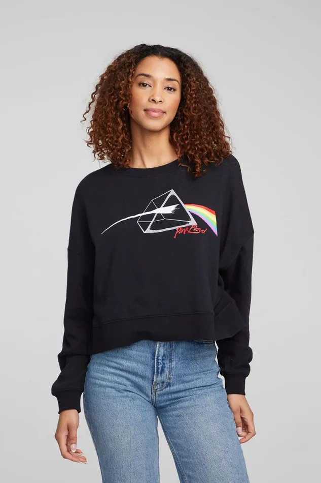 Womens Chaser Brand Tops Pink Floyd Dark Side Of The Moon Long Sleeve