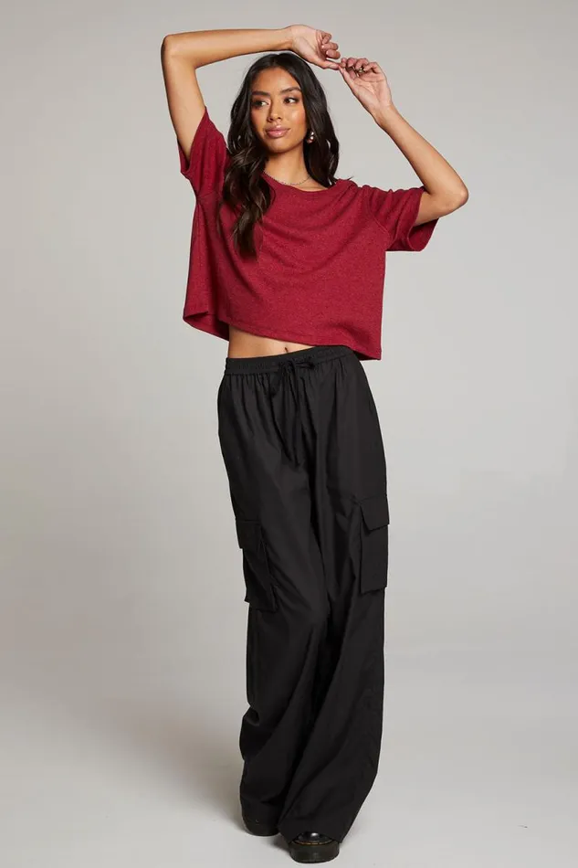Womens Chaser Brand Tops Rover Blood Red Tee