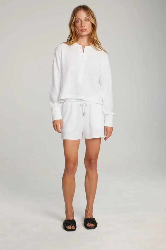 Womens Chaser Brand Tops Thayne White Long Sleeve